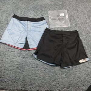 93brand Shorts Mens 34 Black Blue Standard 2 Pack Short Length BJJ MMA 34x9 NWT